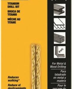 DeWALT DW1306 Jobber Bit Drill Bit Parabolic Flute 1-1/4 in L Flute Straight Shank 1 in L Shank