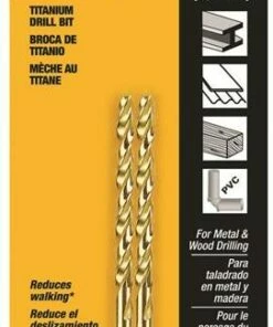 DeWALT DW1308 Jobber Bit Drill Bit Parabolic Flute 1-1/8 in L Flute Straight Shank 1-1/8 in L Shank