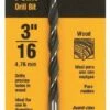 DeWALT DW1704 Wood Bit Drill Bit Twist Flute 2-1/4 in L Flute Straight Shank 3/16 in Dia Shank