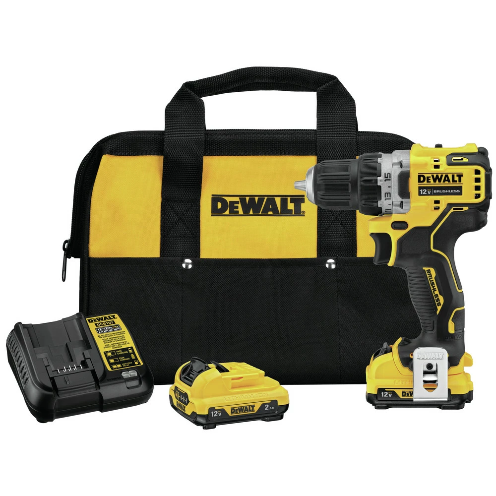 DeWalt DCD701F2 XTREME 12V MAX Brushless Lithium-Ion 3/8 in. Cordless Drill Driver Kit (2 Ah) 1 DeWalt DCD701F2 XTREME 12V MAX Brushless Lithium-Ion 3/8 in. Cordless Drill Driver Kit (2 Ah)
