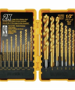 DeWalt DW1361 21 Pc Titanium Pilot Point Drill Bit Set