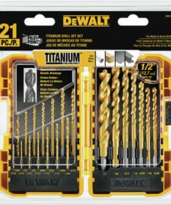 DeWalt DW1361 21 Pc Titanium Pilot Point Drill Bit Set 6 DeWalt DW1361 21 Pc Titanium Pilot Point Drill Bit Set -DeWalt Outlet Store dewndw1361 b