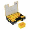 DeWalt DWST14825 14 in. x 17-1/2 in. x 4-1/2 in. Deep Pro Organizer with Metal Latch - Yellow/Clear/Black