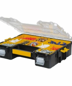 DeWalt DWST14825 14 in. x 17-1/2 in. x 4-1/2 in. Deep Pro Organizer with Metal Latch - Yellow/Clear/Black 7 DeWalt DWST14825 14 in. x 17-1/2 in. x 4-1/2 in. Deep Pro Organizer with Metal Latch - Yellow/Clear/Black -DeWalt Outlet Store dewndwst14825 c