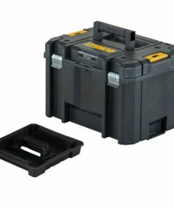 DeWalt DWST17806 13 in. x 17-1/4 in. x 11-7/8 in. TSTAK VI Deep Storage Box with Flat Top - Black -DeWalt Outlet Store dewndwst17806 e