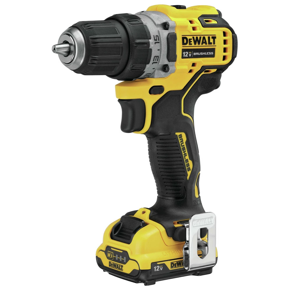 DeWalt DCD701F2 XTREME 12V MAX Brushless Lithium-Ion 3/8 in. Cordless Drill Driver Kit (2 Ah) 2 DeWalt DCD701F2 XTREME 12V MAX Brushless Lithium-Ion 3/8 in. Cordless Drill Driver Kit (2 Ah) - Image 2