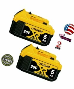 DeWalt 2Pack Dcb205-2 For Dewalt Dcb204-2 20 Volt Battery Lithium Max 5.0 Ah Dcb206 20V