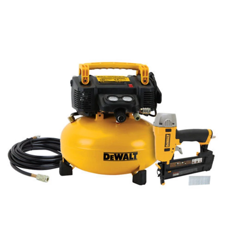 DeWalt 18-Gauge Brad Nailer and 6gal 165psi Pancake Compressor Combo Kit 1 DeWalt 18-Gauge Brad Nailer and 6gal 165psi Pancake Compressor Combo Kit