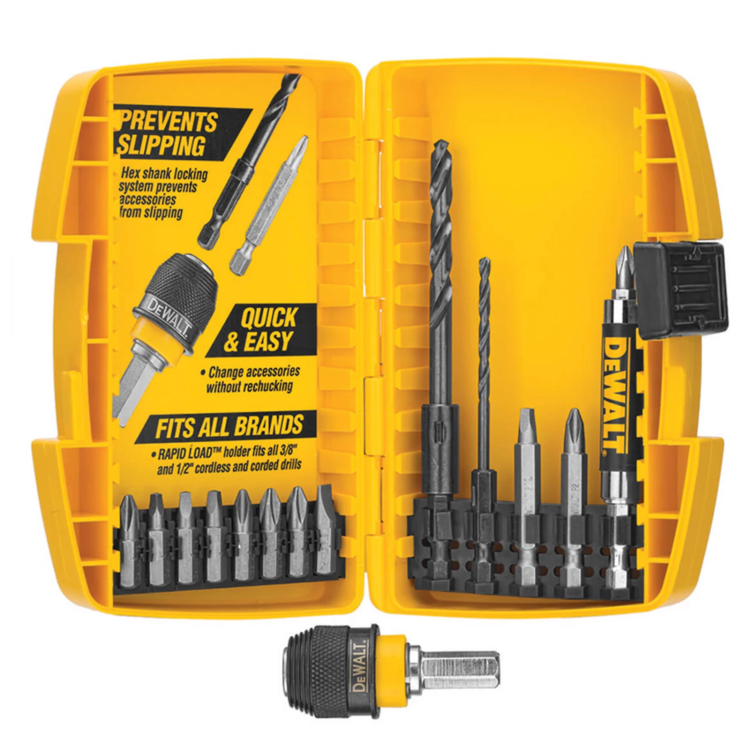 DeWalt DCK241C2 20V 1/2" Drill and Impact Driver Combo Kit with Accessory Kit 4 DeWalt DCK241C2 20V 1/2" Drill and Impact Driver Combo Kit with Accessory Kit - Image 4