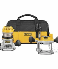 DeWalt DW618PKB 2-1/4 HP EVS Fixed Base/Plunge Router Combo Kit