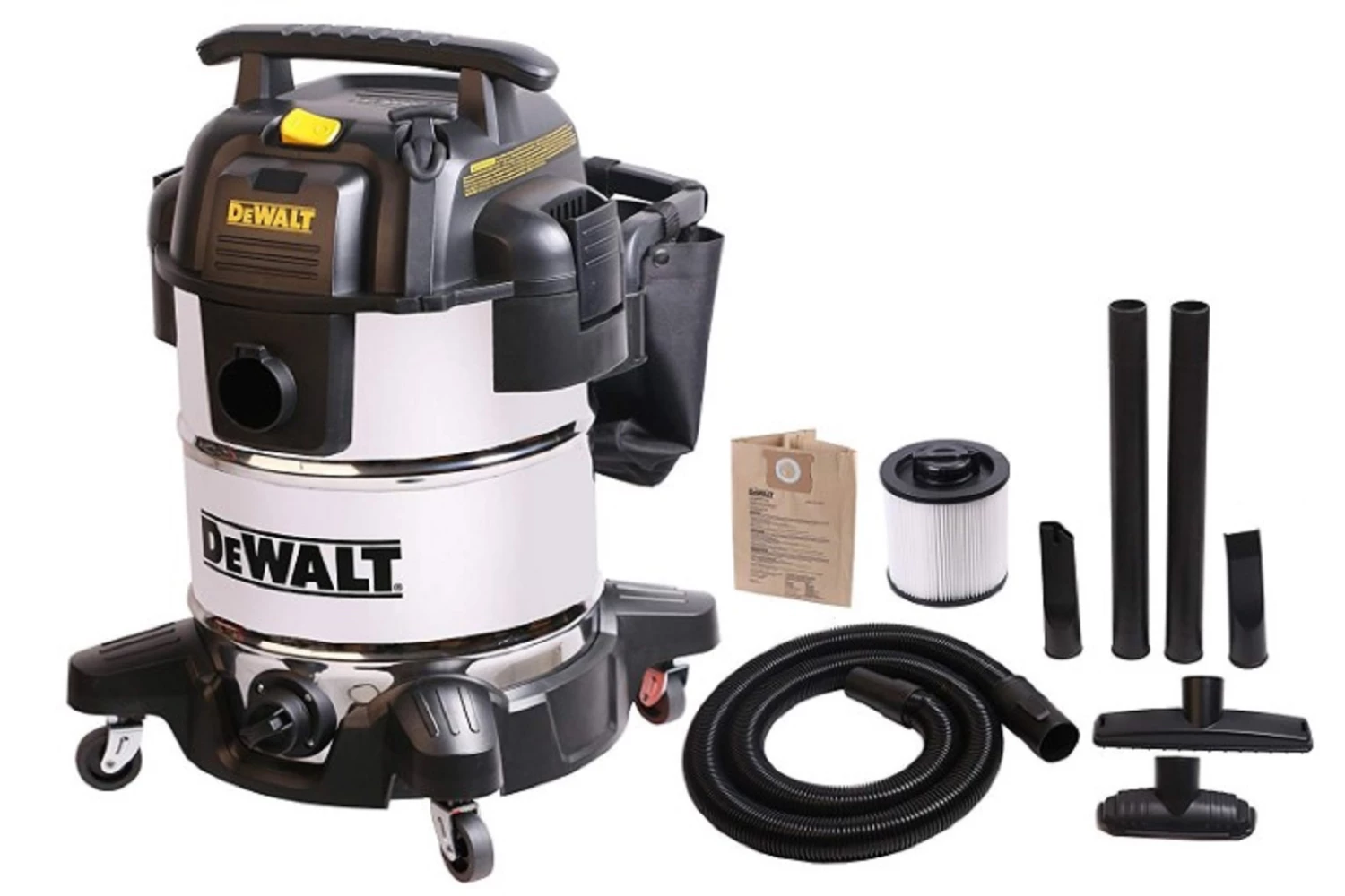 DeWalt 10-Gallon Stainless Steel Wet/Dry Vacuum 2 DeWalt 10-Gallon Stainless Steel Wet/Dry Vacuum - Image 2