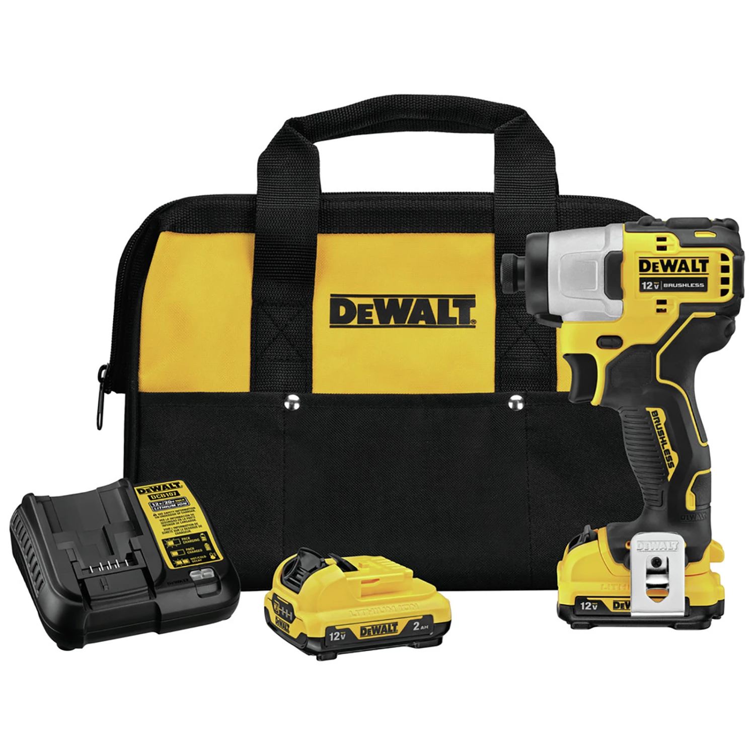 DeWalt Xtreme 12V 1/4" Cordless Li-ion Brushless Impact Driver Kit 1 DeWalt Xtreme 12V 1/4" Cordless Li-ion Brushless Impact Driver Kit
