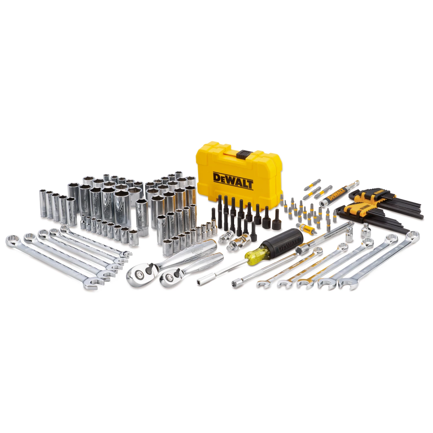 DeWalt DWMT73802 Mechanics Tool Kit Set with Case (142 Piece) 1 DeWalt DWMT73802 Mechanics Tool Kit Set with Case (142 Piece)