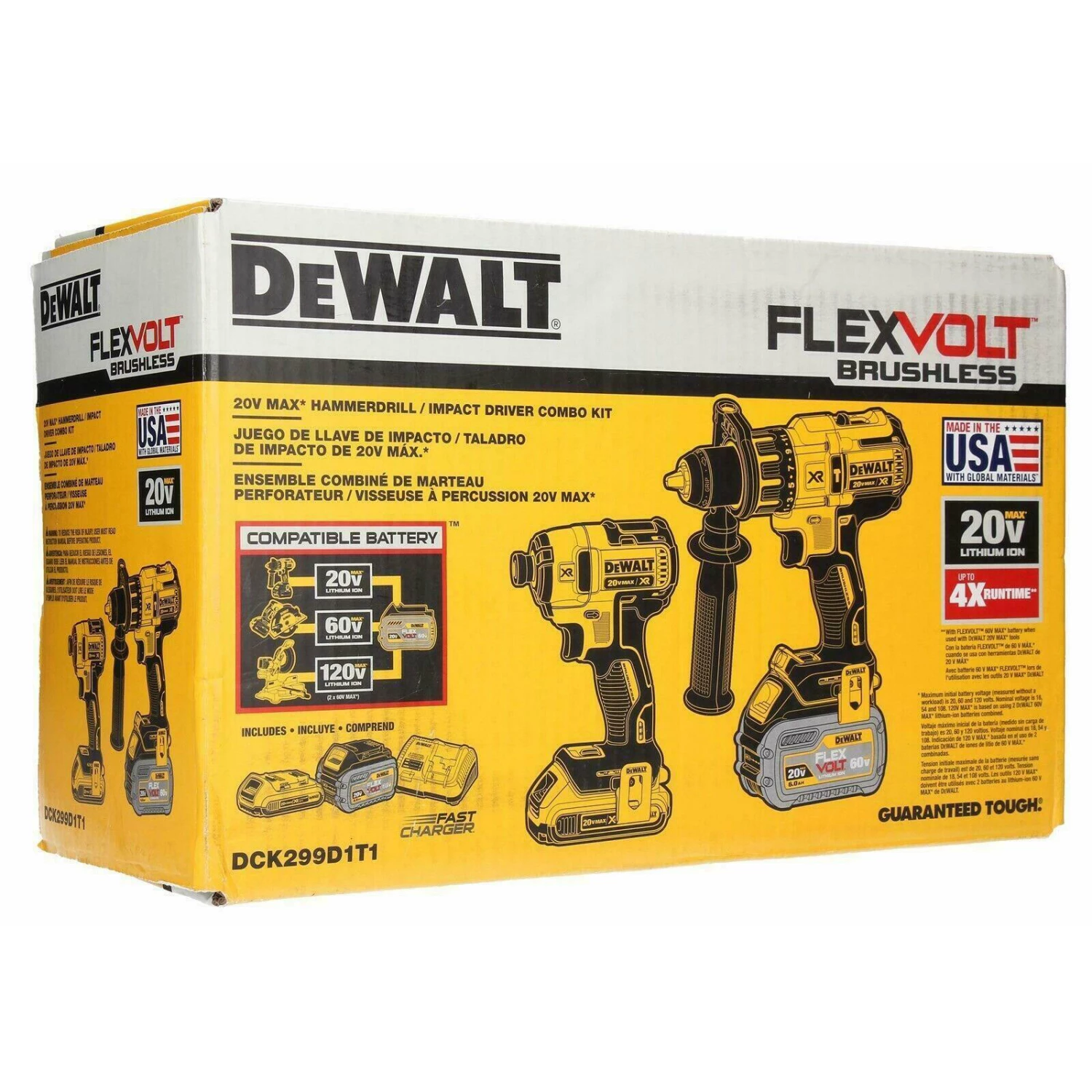 DeWalt FLEXVOLT 20V MAX Hammerdrill and Impact Driver Combo Kit 5 DeWalt FLEXVOLT 20V MAX Hammerdrill and Impact Driver Combo Kit - Image 5