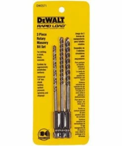 DeWalt 3 pc. Rotary Masonry Bit Set