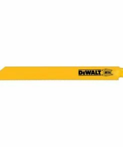 DeWalt 6 in. 18TPI Straight Back Bi-Metal Reciprocating Saw Blade, 5 pk.