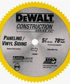 DeWalt 5-3/8 in. 78T Steel Saw Blade (Vinyl/Paneling)