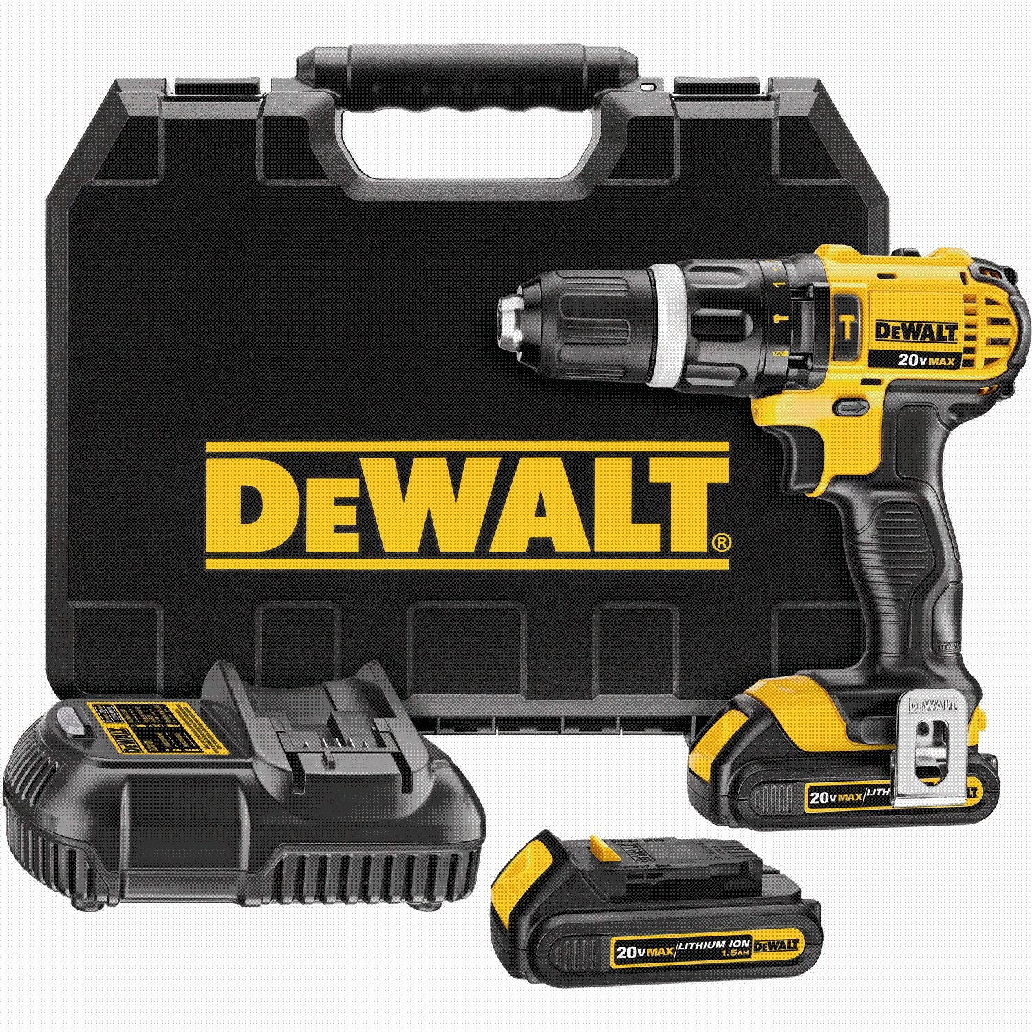 DeWalt 20V MAX Lithium-Ion Compact Hammer Drill Kit 1 DeWalt 20V MAX Lithium-Ion Compact Hammer Drill Kit