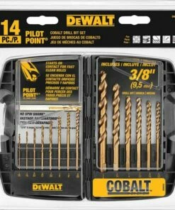 DeWalt 14 pc. Cobalt Pilot Point Drill Bit Set