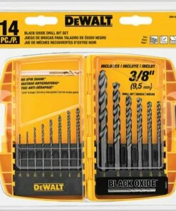 DeWalt DW1162 14-Piece Black Oxide Drill Bit Set