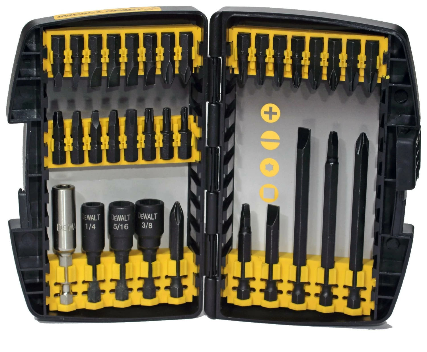 DeWalt DW2153 34 pc Impact Ready Accessory Set 34-Piece 1 DeWalt DW2153 34 pc Impact Ready Accessory Set 34-Piece