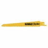 DeWalt 6 in. 5/8TPI Taper Back Bi-Metal Reciprocating Saw Blade, 5 pk.