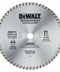 DeWalt 7 in. Continuous Rim Dry Cutting Diamond Saw Blade
