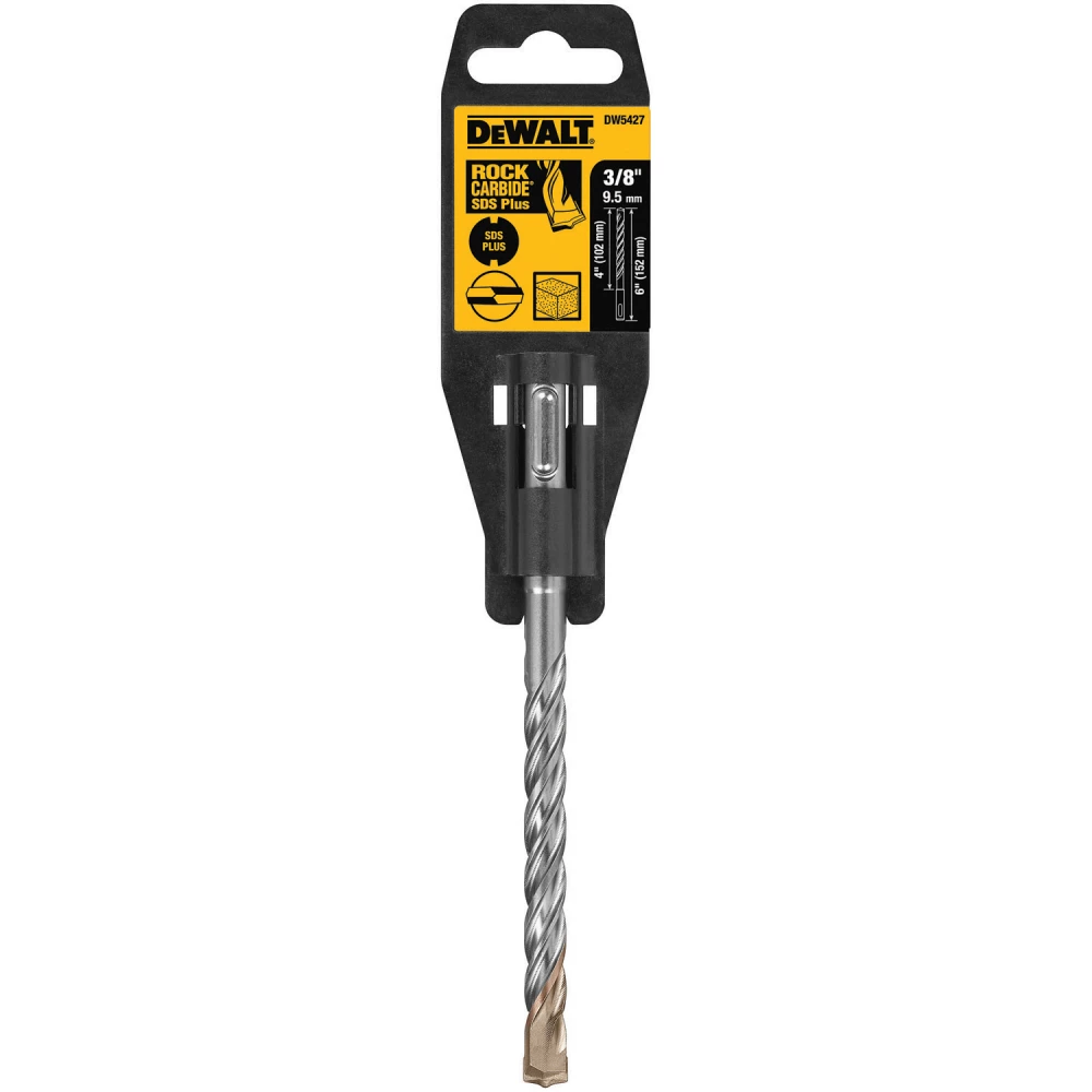 DeWalt 3/8 in. x 4 in. x 6 in. Rock Carbide™ SDS+ Hammer Bit 1 DeWalt 3/8 in. x 4 in. x 6 in. Rock Carbide™ SDS+ Hammer Bit