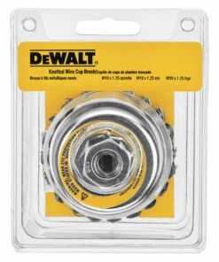 DeWalt 4 in. Knotted Cup Brush, Carbon Steel, 5/8 in. - 11 Arbor