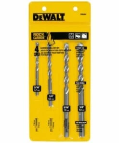 DeWalt 4 pc. Premium Percussion Masonry Drill Bit Set