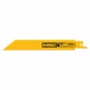 DeWalt 4 in. 24TPI Straight Back Bi-Metal Reciprocating Saw Blade, 5 pk.