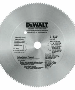 DeWalt 7-1/4 in. 140T Steel Hollow Ground Plywood Saw Blade